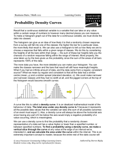 Probability Density Curves - VCC Library