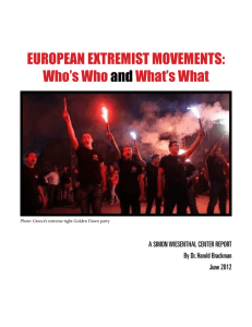 EuropEan ExtrEmist movEmEnts