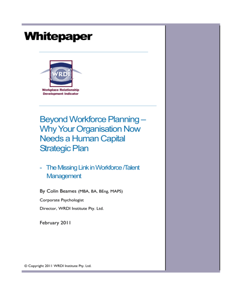 Human Capital Strategic Plan 8098