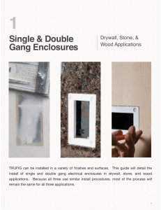 Single & Double Gang Enclosures