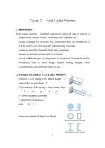 Chapter 2 Axial Loaded Members