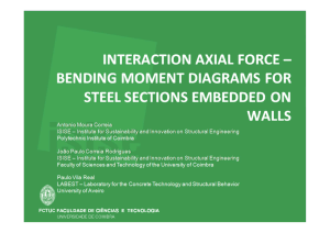 Interaction Diagrams Axial Force-Bending Moment for steel