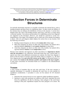 Section Forces in Determinate Structures - InRisk