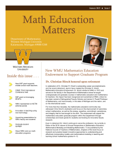 Math Education Matters