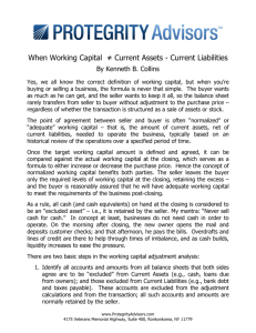 When Working Capital ≠ Current Assets - Current