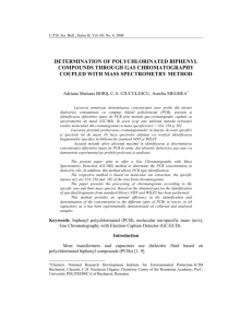 determination of polychlorinated biphenyl