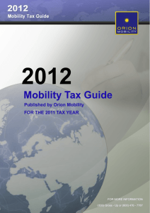 Mobility Tax Guide - Cornerstone Relocation Group