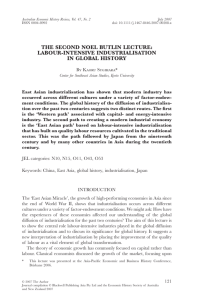 labour-intensive industrialisation in global history