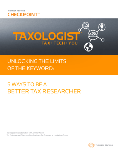 better tax researcher - Thomson Reuters Tax & Accounting Software