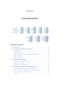 Consideration - Interactive Casebook Series