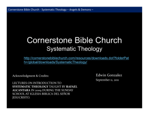 Angels - Cornerstone Bible Church