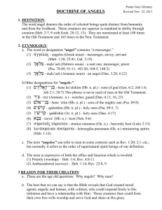 Doctrine of Angels - Portland Bible Church • Portland Bible Church