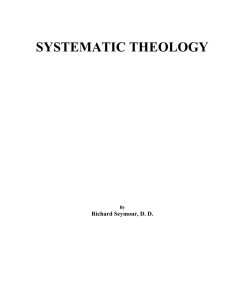 Systematic Theology - The Cambron Institute
