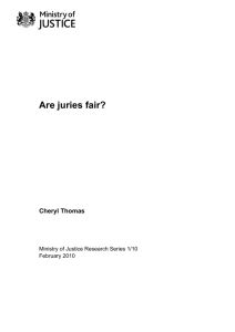 Are juries fair? - Ministry of Justice