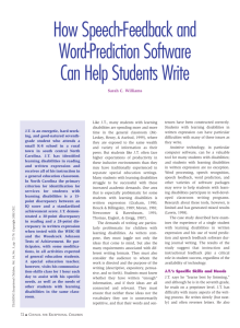 How Speech-Feedback and Word-Prediction