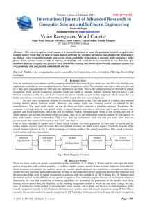 Voice Recognized Word Counter