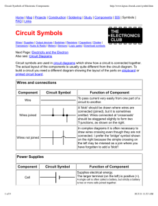 Circuit Symbols of Electronic Components