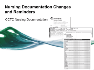 Nursing Documentation Changes and Reminders