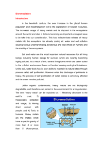 Bioremediation Introduction In the twentieth century, the ever