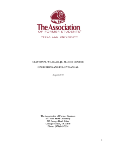 clayton w - The Association of Former Students