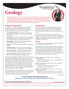 Geology - Youngstown State University