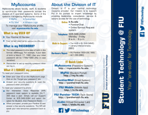 Student Technology @ FIU - Division of Information Technology