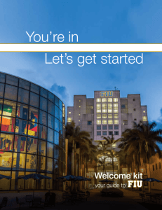 You're in Let's get started - FIU Admissions