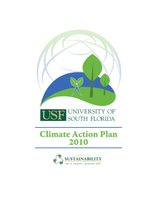 USF Climate Action Plan - Reporting Institutions