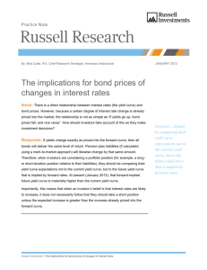 The implications for bond prices of changes in interest rates