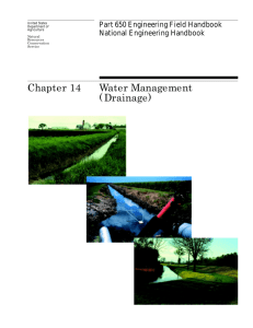 Chapter 14 Water Management (Drainage) - NRCS