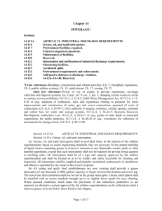 Chapter 14 Sewerage - Article 06