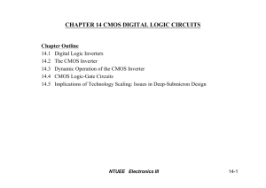 CHAPTER 14 CMOS DIGITAL LOGIC CIRCUITS