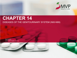 Chapter 14: Diseases of the Genitourinary System