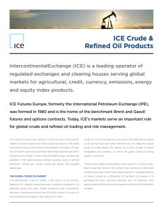 ICE Crude & Refined Oil Products
