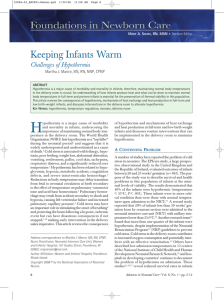 Keeping Infants Warm