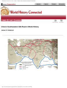 World History Connected | Vol. 6 No. 1 | James A. Anderson: China's