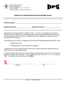Affidavit For Residential/Commercial Building