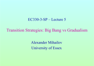 Transition Strategies: Big Bang vs Gradualism