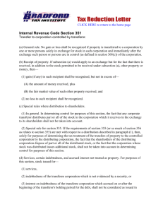 Internal Revenue Code Section 351