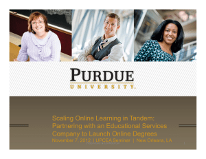 Scaling Online Learning in Tandem: Partnering with an Educational