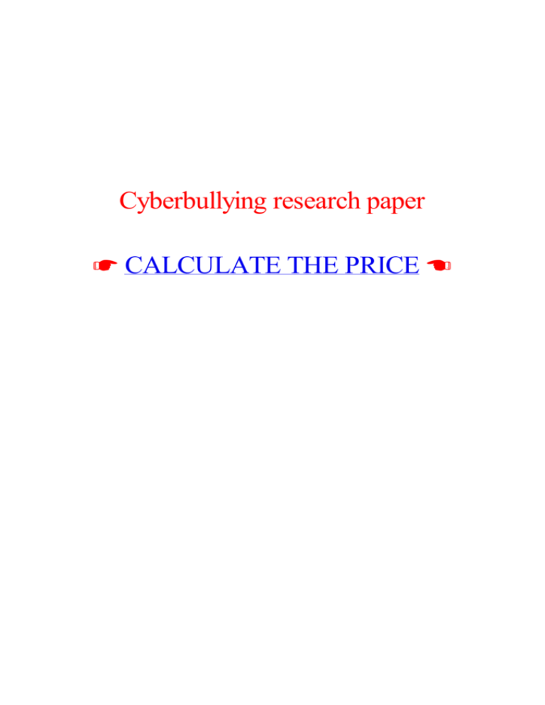 introduction for cyberbullying research paper