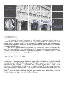 Federal Criminal Process - Federal Public Defender