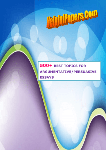500+ best topics for argumentative/persuasive