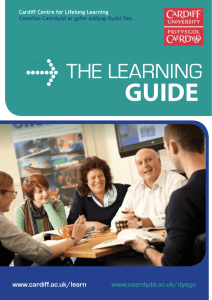 the learning - Cardiff University