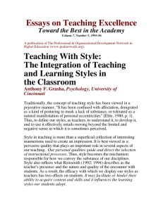 Teaching With Style.
