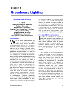 Improving Greenhouse Production Efficiency