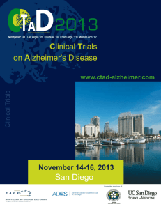 Clinical Trials on Alzheimer's Disease