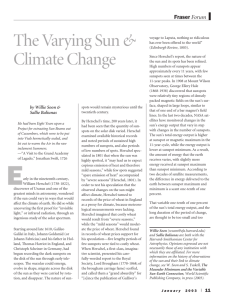 The Varying Sun & Climate Change
