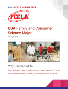 UGA ​Family and Consumer Science Major