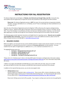 Registration Instructions - University of Pennsylvania School of